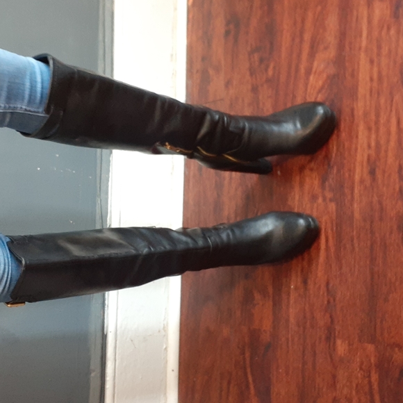 H&M leather boots size 38 us 7 - Picture 2 of 16